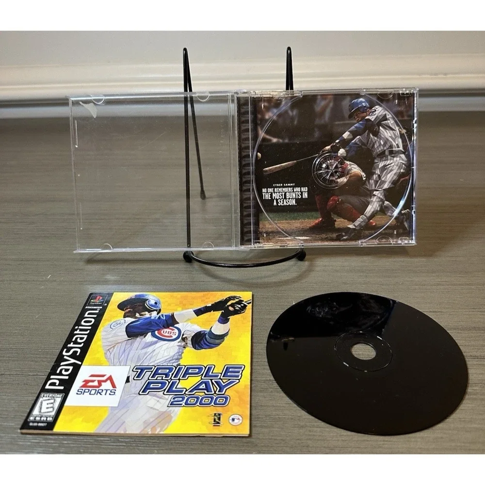 PS1 EA Sports Triple Play Baseball Lot - 99 (Disc Only), 2000 CIB, 2001 CIB